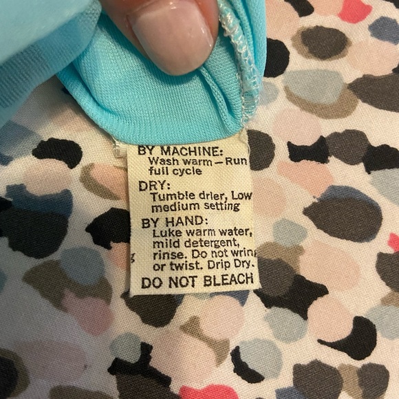 Vintage Avian Blue Egyptian Styled Lace Sleepwear - Picture 6 of 10